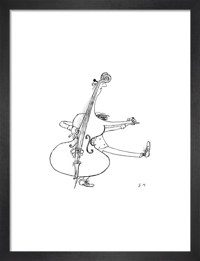 Man Dancing with Double Bass