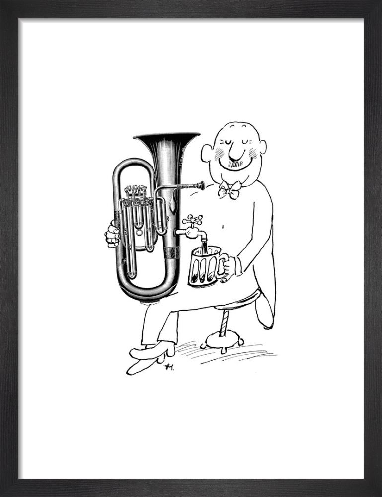 Tuba with Tap and Beer Mug