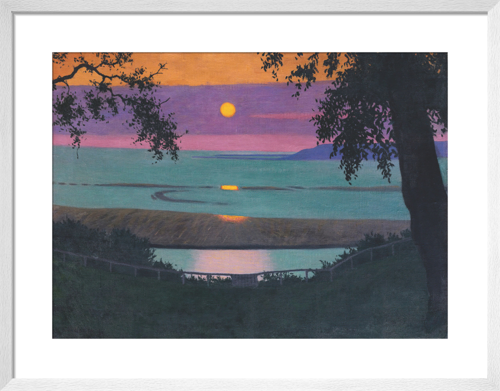 Sunset At Grace, Orange And Violet Sky , 1918