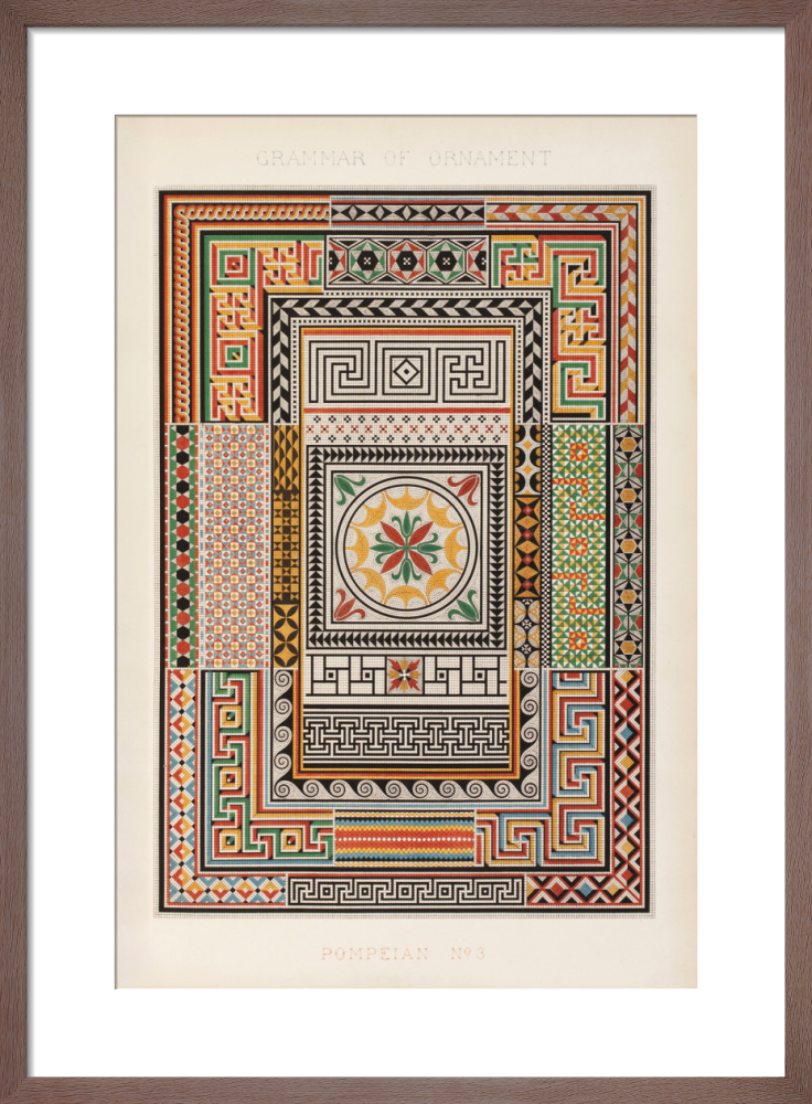 Pompeian N.3, The Grammar of Ornament, 1856