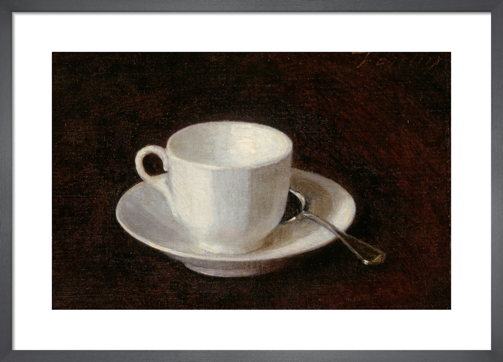 White Cup and Saucer, 1864