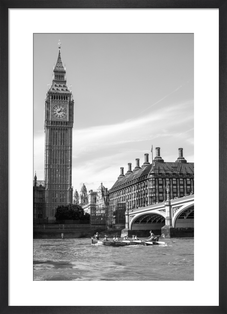 Boating past Big Ben, The Great River Race