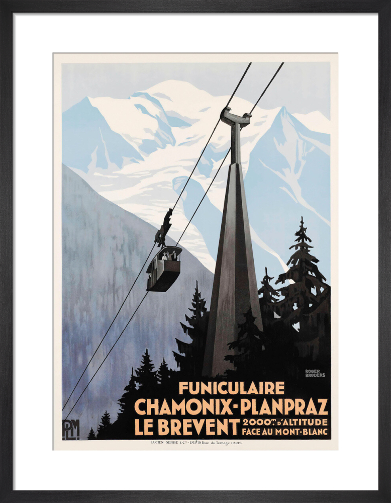Chamonix Art Deco Poster