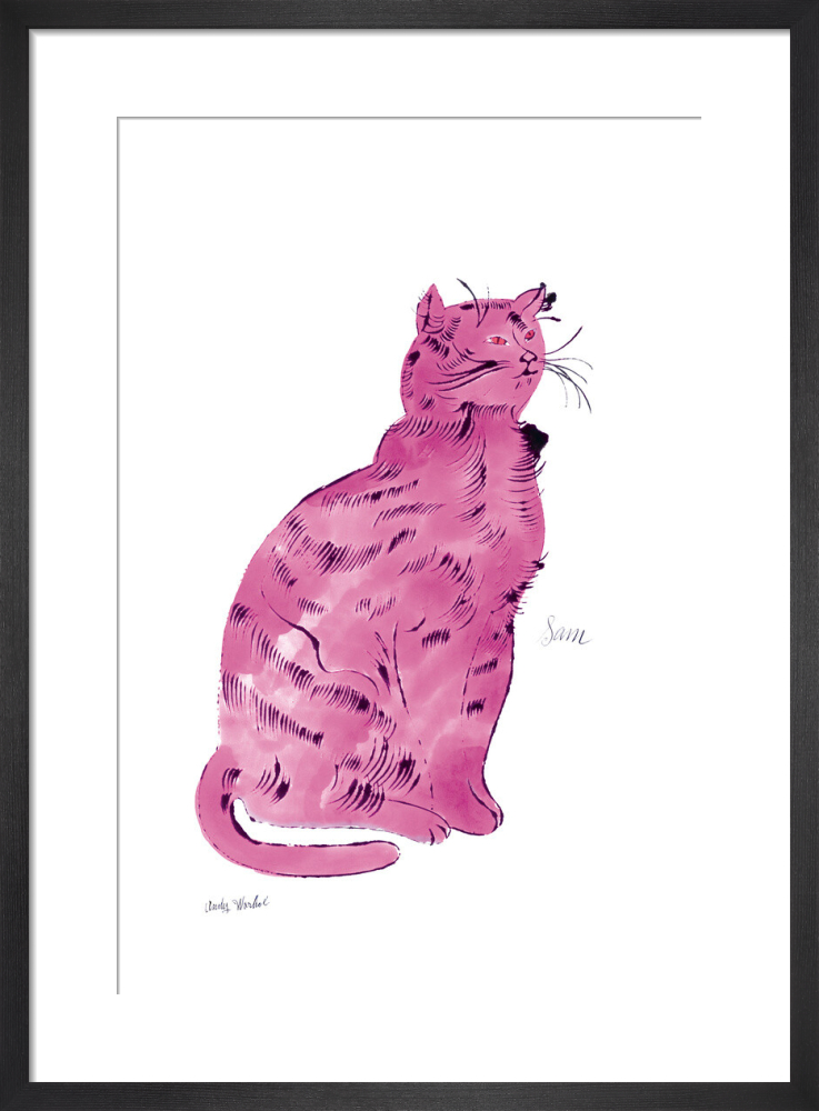 Misty Petalwhisker Vintage Cat Floral Art Print Elegance