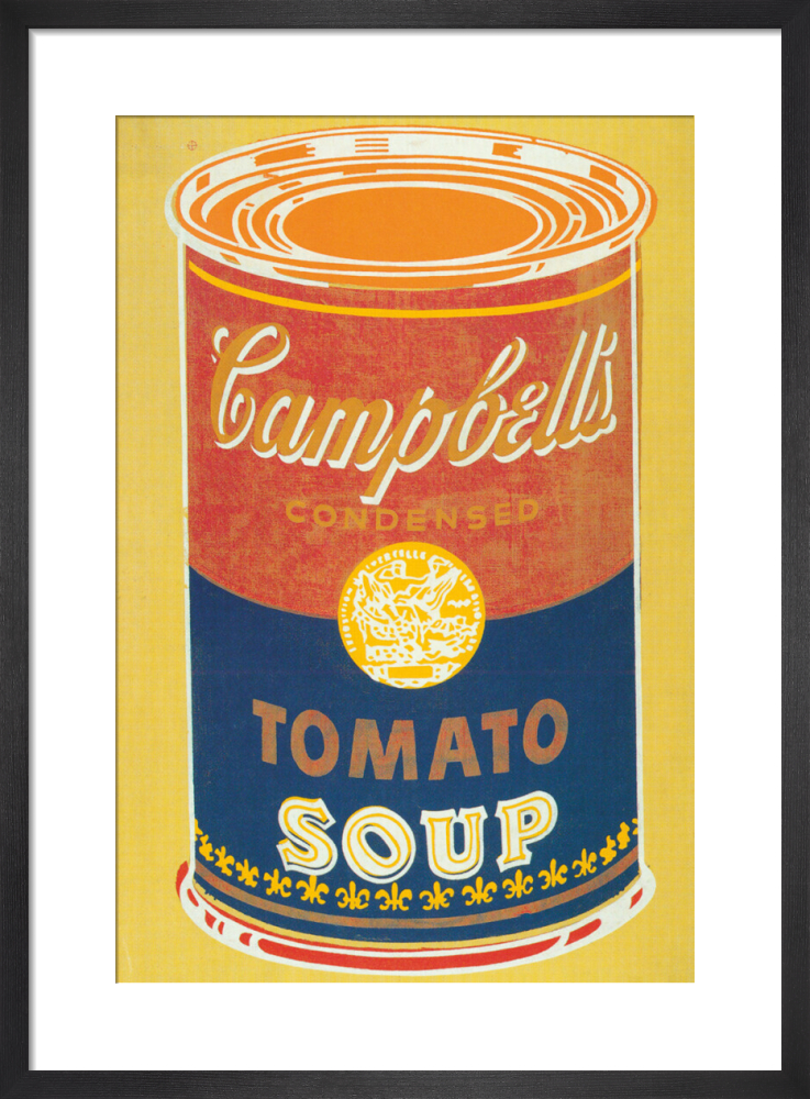 Colored Campbell&#39;s Soup Can, 1965 (yellow &amp; blue)