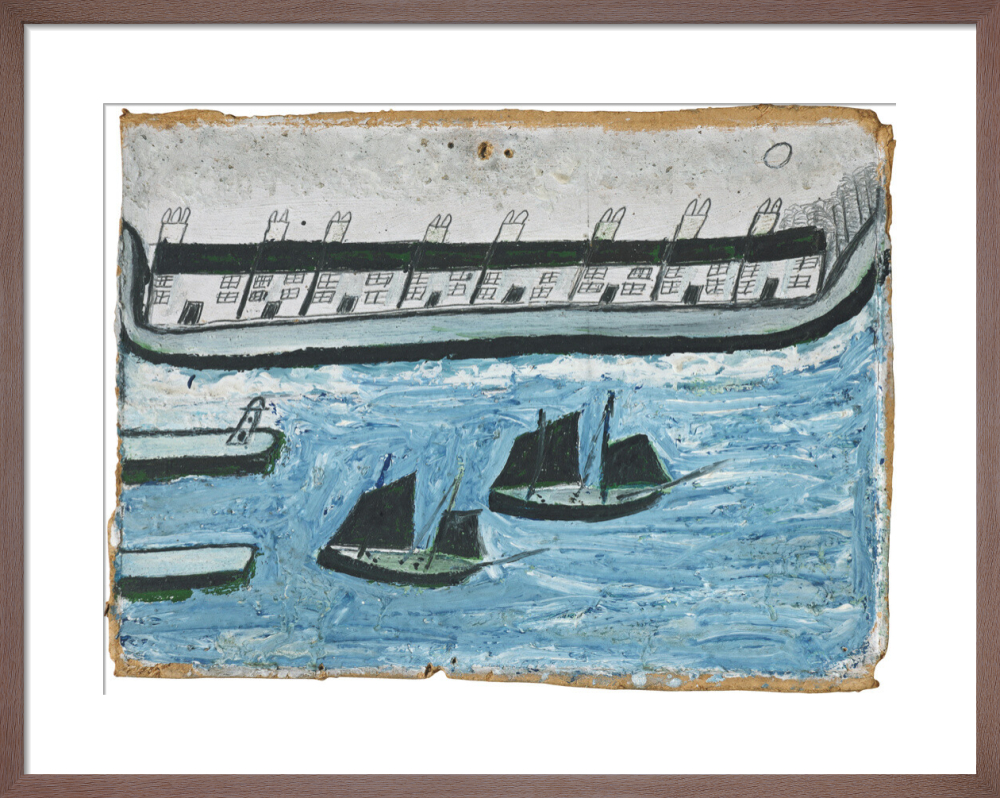 Houses at the water's edge (Porthleven?)