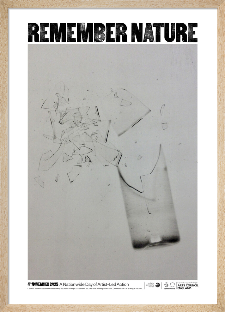 Glass Broken accidentally by Gustav Metzger, ICA London, 22 June 1998