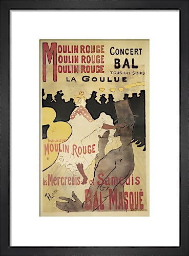 Moulin Rouge: La Goulue (small) by Henri de Toulouse-Lautrec