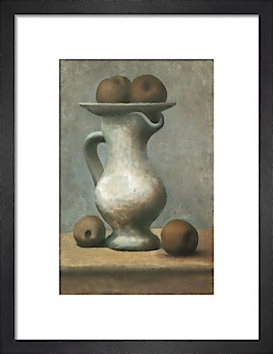 Still Life with Pitcher and Apples by Pablo Picasso