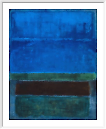 Blue, Green and Brown by Mark Rothko