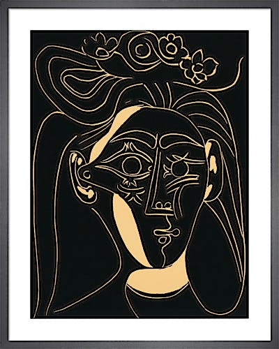 Woman With A Hat In Bloom 1962 by Pablo Picasso