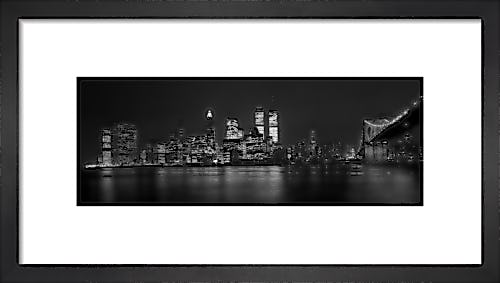 New York skyline at night by Mirrorpix