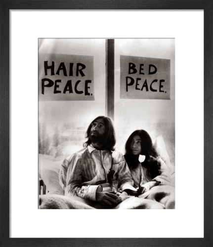 John Lennon in bed with Yoko Ono by Mirrorpix