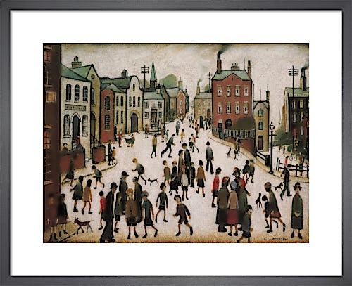 A Village Square by L.S. Lowry