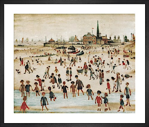 At the Seaside by L.S. Lowry