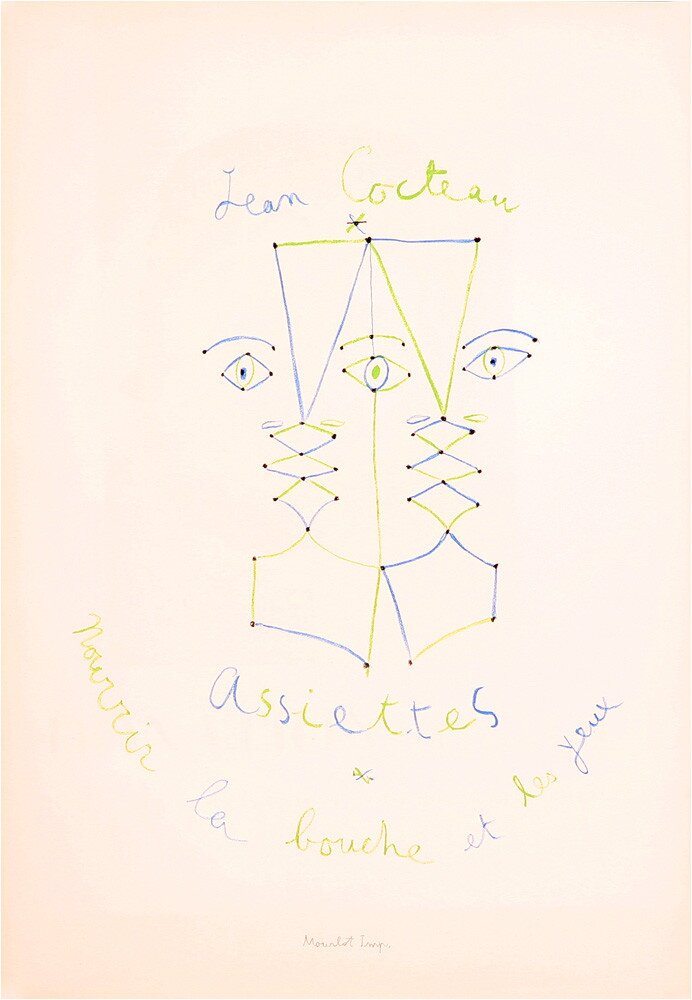 Assiettes, nourrir la bouche et les yeux, 1957